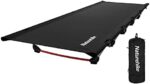 Naturehike GreenWild Camping Cot, Ultralight Folding Backpacking Cot, Supports 330lbs, Portable Camping Bed for Adults for Camping Hiking Travel Home, Black