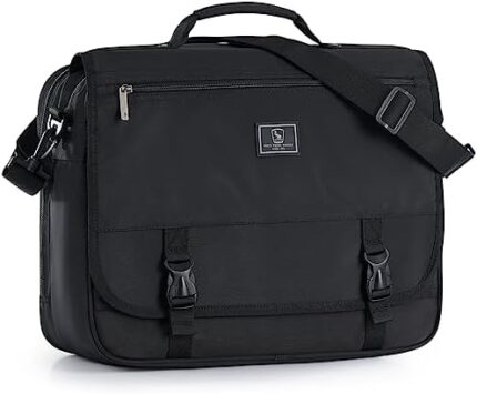 OIWAS Messenger Bags for Men 15.6Inch Laptop Briefcase Large Satchel Shoulder Bag Crossbody Bag Work Handbag
