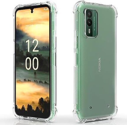 Osophter for Nokia XR21 5G Case: Clear Women Girls Boys Reinforced Corners TPU Shock-Absorption Flexible Phone Cover for Nokia XR21 5G-Clear