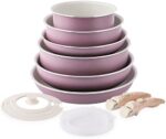 Pots and Pans Set Nonstick - 18 PCS Kitchen Cookware Sets Detachable Handle Pot and Pan Set Removable Handle Camping Cooking Set, Oven Broiler Safe 550F Non Toxic Frying Pans for Cooking Pan Set Gift