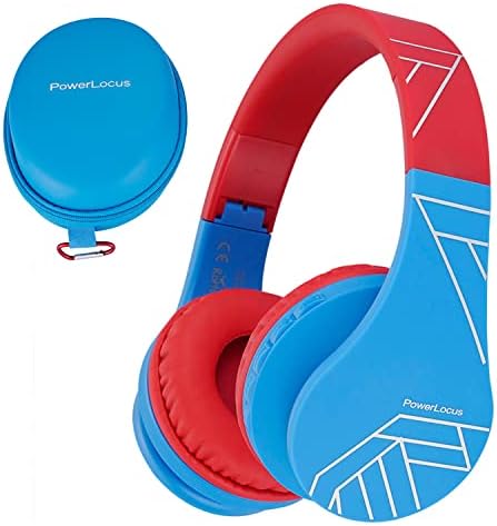 PowerLocus Bluetooth Headphones for Kids, Wireless Foldable Headphones Over Ear, PowerLocus Bluetooth Headphones for Kids, Wireless Foldable Headphones Over Ear, Headphone with Microphone, 85DB Volume Limit, Wireless and Wired Headset with Micro SD, FM for Cellphones, Tablets, PC