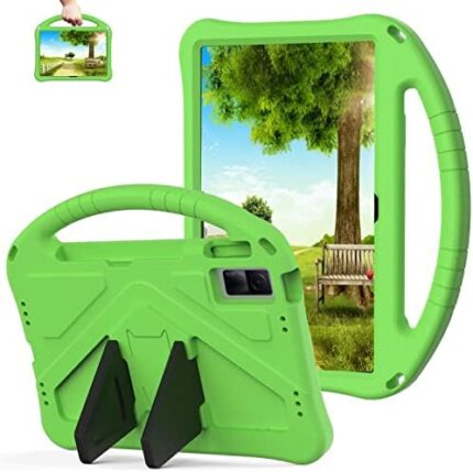 Sfulatdc Kids Case Compatible with Xiaomi Redmi Pad 10.61,Built in Handle and Stand Shockproof Full Protection Cover for Huawei MatePad 10.4 Green
