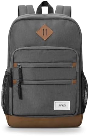 Solo New York Re:Fresh Machine Washable Backpack, Grey, Fits Up to 15.6" Laptop
