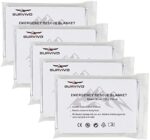 Survivd Emergency Thermal Blanket for Survival (5 Pack) | Mylar Safety Space Blanket | Hypothermia Prevention | First Aid| Extra Large 82" x 52"