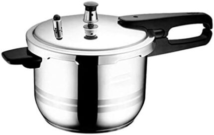 TKFDC Stainless Steel Pressure Cooker, Pressure Cooker Fast Cooker Canner Pot Kitchen 22cm Diameter Induction Cooker Gas Universal