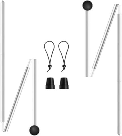 Tent Poles for Beach Tent Sun Shelter 2 Poles (5.24ft)