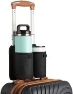 Travel Gifts Carry On Luggage Accessories Coffee Cup Holder for Suitcase - Cool Traveler Airport Plane Must Haves Essentials for Woman, Man, Frequent Flyer with Kids
