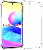 USTIYA for Mi Redmi Note 10 5G Case/Poco M3 Pro Case Clear TPU Four Corners Cover Transparent Soft funda