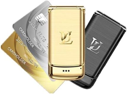 Ulcool V9 Smallest Flip Metal Body Dual Sim Card Luxury Mobile Cell Phone (Black)
