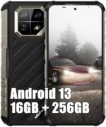 Ulefone Armor 22 Rugged Smartphone Unlocked 2023, MTK Helio G96 16GB+256GB Android 13 Cell Phone, 64MP+64MP Night Vision Camera, 6.58" FHD+, 6600mAh 33W, Dual SIM 4G Rugged Phone, NFC GPS OTG, Black
