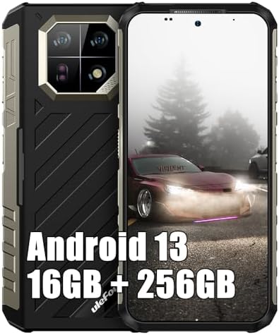 Ulefone Armor 22 Rugged Smartphone Unlocked 2023, MTK Helio G96 16GB+256GB Android 13 Cell Phone, 64MP+64MP Night Vision Camera, 6.58" FHD+, 6600mAh 33W, Dual SIM 4G Rugged Phone, NFC GPS OTG, Black