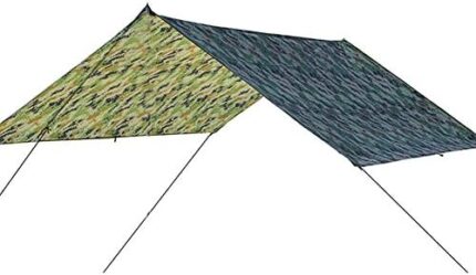 Waterproof Shelter Awning, 100 X 145 Cm Rectangular Shade Sail Awning, Sun Protection Tarp Tent, Outdoor Hammock Tent, Camping Shelter Awning for Picnic, Fishing, Camping