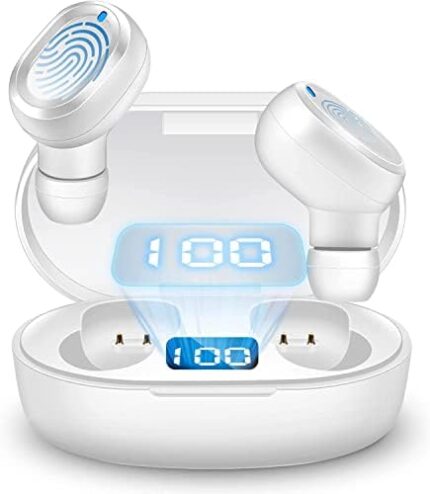 Wireless Earbuds Bluetooth Headphones in-Ear, Noise Cancelling Earbuds Stereo Sound, Deep Bass & with Charging Case Air Buds Pro Touch Control, Wireless Headphone IPX7 Waterproof Sport