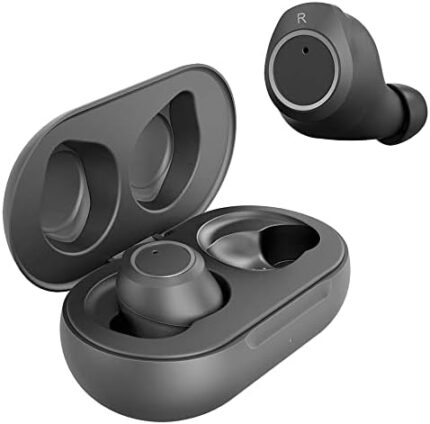 Wireless V5 Bluetooth Earbuds Works for Infinix Smart HD 2021 with Charging case for in Ear Headphones. (V5.0 Black)