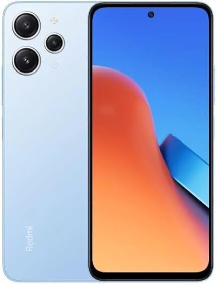 Xiaomi Redmi 12 4G LTE (128GB + 8GB) Factory Global Unlocked 6.79" 50mp Triple Camera (Tmobile Mint Tello Global) + Extra (w/Fast 51W Dual USB Car Charger) (Sky Blue (Global Version))