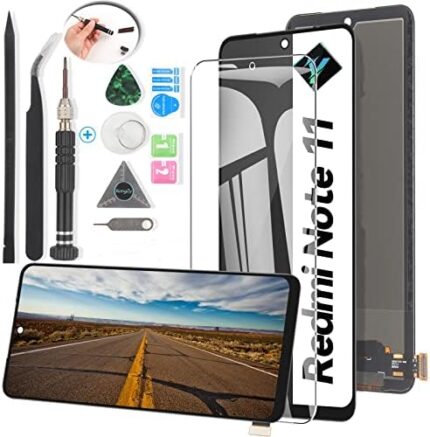 YWLRONG Screen Replacement for Xiaomi Redmi Note 11 2201117TG/2201117TI/2201117TY/2201117TL LCD Display Touch Screen Digitizer Assembly with Kit(Not for Mi 11)