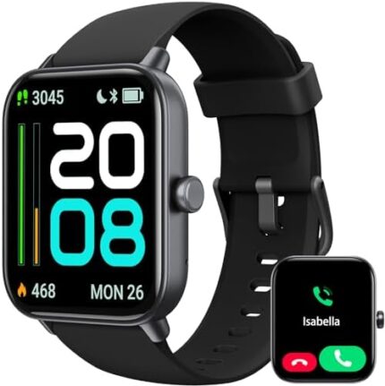 aeac Smart Watch, 2024 Fitness Tracker Watch for Men Women, Alexa Built-in, Stable Bluetooth Call, with Heart Rate/SpO2/Stress/Sleep Monitor, 100 Sports, IP68 Waterproof Smartwatches for iOS Android