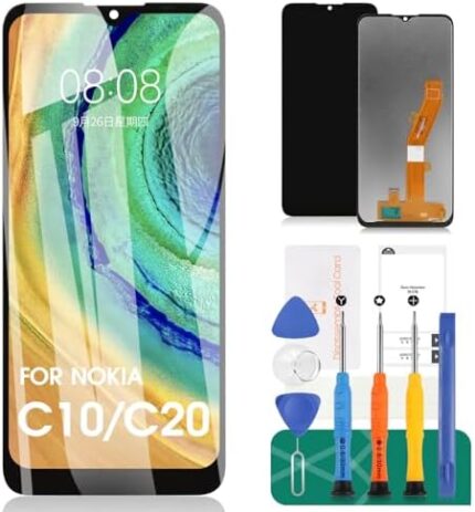 for Nokia C10/C20 Screen Replacement for Nokia C10/C20 LCD Display for TA-1339 TA-1348 TA-1352 TA-1356 Digitizer Touch Screen Assembly Replacement Repair Parts