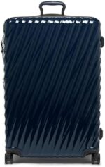 TUMI - 19 Degree Extended Trip Expandable 4-Wheeled Packing Case - Hard Side Suitcase with Spinner Wheels - Spacious International Travel Luggage with Secure Storage - Navy