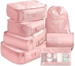 Packing Cubes, Travel Luggage Packing Organizers Set with Toiletry Bag