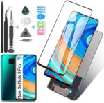 Display for Xiaomi Redmi Note 9s Screen Replacement Touch LCD Display for Xiaomi Redmi Note 9 Pro Digitizer Assembly with Tools (Black)