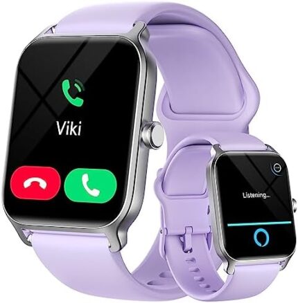 Gydom Smart Watches for Men Women, Alexa Built-in, Answer/Make Call on Wrist, 1.8" Touch Screen Fitness Activity Tracker, IP68 Waterproof Heart Rate Sleep Monitor for iPhone Android Birthday Gifts