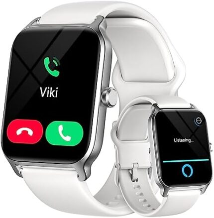 Gydom Smart Watches for Men Women, Alexa Built-in, Answer/Make Calls, 1.8" Touch Screen Fitness Activity Tracker, IP68 Waterproof Heart Rate Sleep Monitor for iPhone Android Anniversary Birthday Gifts