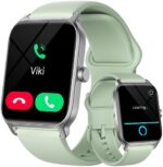 Gydom Smart Watches for Men Women with Alexa Answer/Make Calls, 1.8" Touch Screen Fitness Activity Tracker, IP68 Waterproof Heart Rate Sleep Monitor for iPhone Android Anniversary Birthday Gifts Green