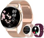 Iaret Smart Watch for Women, Dial Answer Calls Smartwatch for Android iOS Phones Waterproof Activity Fitness Tracker with 1.32" Full Touch Screen 20 Sports Modes Pedometer Heart Rate Sleep Monitor