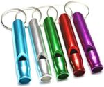 Kisangel 6pcs Survival Whistle Survival Supplies Emergency Whistle Safety Whistle Survival Equipment Aluminum Whistle Tool Metal