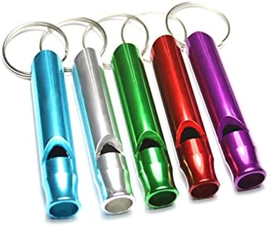Kisangel 6pcs Survival Whistle Survival Supplies Emergency Whistle Safety Whistle Survival Equipment Aluminum Whistle Tool Metal