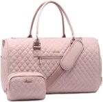 LOVEVOOK Travel Duffle Bag, Weekender Bag for Women with Toiletry Bag, Carry on Overnight Bag with Shoe Compartment, Gym Duffel Bag with Wet Pocket, Mommy Hospital Bags for Labor and Delivery