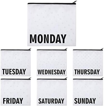 Packing Cubes for Kids and Baby Travel Organizer Pouches for Suitcases and Luggage Travel Accessories for Boys and Girls Summer Camp, Cruise, and Family Vacations, Days of Week(7 Pcs)