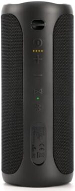 SOWO Waterproof Bluetooth Speaker Wireless- Portable Speaker Loud with Built-in Subwoofer and Tweeter, Extra Bass, Stereo Sound, IP67, Colorful Lights for Party, Outdoor, Camping - Black