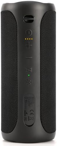 SOWO Waterproof Bluetooth Speaker Wireless- Portable Speaker Loud with Built-in Subwoofer and Tweeter, Extra Bass, Stereo Sound, IP67, Colorful Lights for Party, Outdoor, Camping - Black