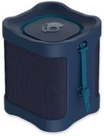 Skullcandy Terrain Mini Wireless Bluetooth Speaker - IPX7 Waterproof Portable Speaker with Dual Custom Passive Radiators, 14 Hour Battery, Nylon Wrist Wrap, & True Wireless Stereo (Navy)