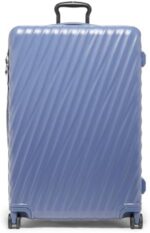 TUMI - 19 Degree Extended Trip Expandable 4-Wheeled Packing Case - Hard Side Suitcase with Spinner Wheels - Spacious International Travel Luggage with Secure Storage - Slate Blue Texture