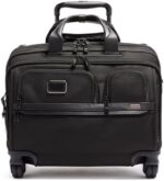 TUMI - Alpha 3 Deluxe 4 Wheeled Laptop Case Brief Briefcase - 17 Inch Computer Bag for Men and Women
