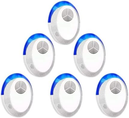 Ultrasonic Pest Repeller, 6 Pack - Indoor Pest Control, Pest Repellent Ultrasonic Plug in Mouse Repellent for Rodent, Mosquito, Electronic Pest Repeller for Home, Attic, Garage, Hotel, Office