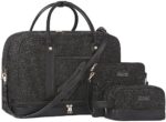 Weekender Bag for Women Canvas Overnight Bag Large Travel Tote Bag Carry on Shoulder Duffle Bag With Shoe Compartment,Perfect for Travel/Daily Use/Birthday Gift …