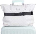 Vigorport Travel Belt for Luggage Over Handle - Elastic & Adjustable Add a Bag Luggage Strap for Carry On Bag - Airport Travel Accessories for Women & Men (45 inch, Black x 1 Pack)